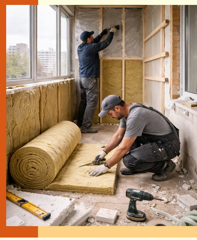 Утепление балкона под ключ в Киселёвске качественно и быстро