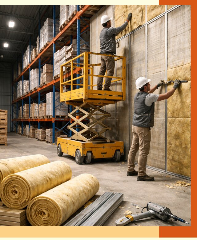 Утепление торгового склада в Киселевске от 3290 руб/м2 — комплексно и под ключ | ТепломастерКис