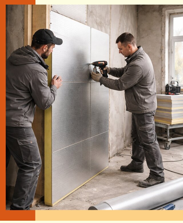 Утепление PIR панелями домов и зданий в Киселевске